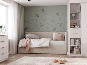 Диван-кровать Бенто (крем) в Заковряжино - zakovryazhino.mebel-nsk.ru | фото