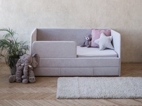 Диван-кровать Happy (светло-серый) в Заковряжино - zakovryazhino.mebel-nsk.ru | фото