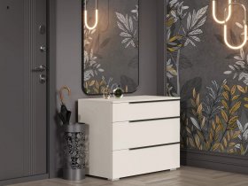 Комод с 3 ящиками Айри КМ-001 (кашемир) в Заковряжино - zakovryazhino.mebel-nsk.ru | фото