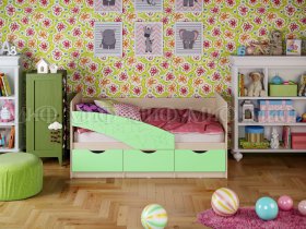 Кровать детская Бабочки 1,8 м в Заковряжино - zakovryazhino.mebel-nsk.ru | фото