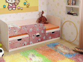 Кровать детская с ящиками 1,86 Минима Hello Kitty в Заковряжино - zakovryazhino.mebel-nsk.ru | фото