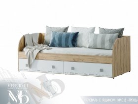 Кровать с ящиками Тренд КР-01 в Заковряжино - zakovryazhino.mebel-nsk.ru | фото