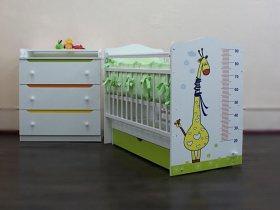 Кроватка детская Жираф с маятником в Заковряжино - zakovryazhino.mebel-nsk.ru | фото