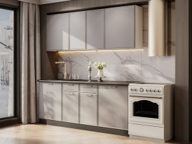 Кухонный гарнитур «Адель» 2,0м (нео) в Заковряжино - zakovryazhino.mebel-nsk.ru | фото