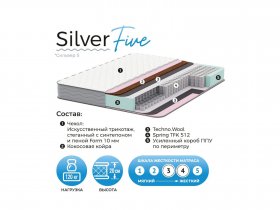 Матрас Silver Five в Заковряжино - zakovryazhino.mebel-nsk.ru | фото