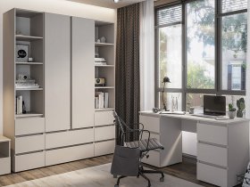 Модульная детская Люмо (кашемир) в Заковряжино - zakovryazhino.mebel-nsk.ru | фото