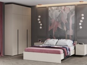 Модульная спальня Айри (кашемир) в Заковряжино - zakovryazhino.mebel-nsk.ru | фото