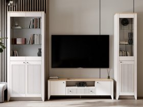 Модульная стенка Валенсия в Заковряжино - zakovryazhino.mebel-nsk.ru | фото