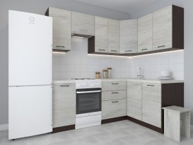 Модульная угловая кухня 1,4м*2,1м Лада (пикард) в Заковряжино - zakovryazhino.mebel-nsk.ru | фото