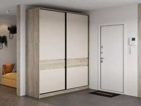 Шкаф-купе Бостон ШК-005 (2.0 м) (дуб крафт серый/кашемир) в Заковряжино - zakovryazhino.mebel-nsk.ru | фото