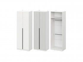 Шкаф ШК-75 Эккервуд (белый) в Заковряжино - zakovryazhino.mebel-nsk.ru | фото