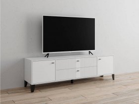 Тумба под ТВ Парус-10 (белый/белый снег) в Заковряжино - zakovryazhino.mebel-nsk.ru | фото